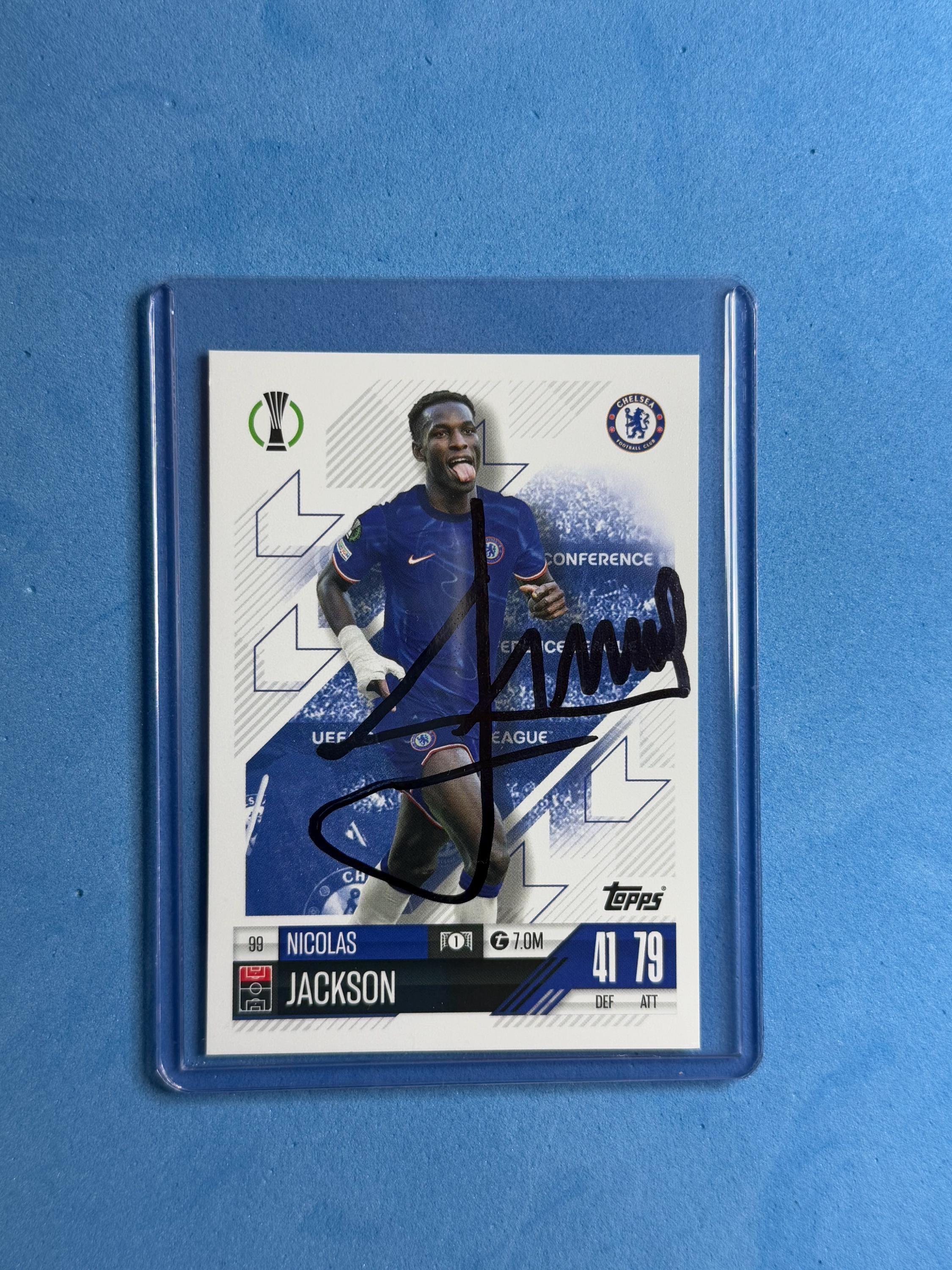 Nicolas Jackson Signed Match Attax Card With COA - Etsy