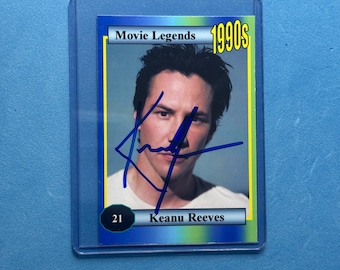 キアヌ・リーブス - 本物の直筆サイン入り写真、COA付き - Etsy 日本