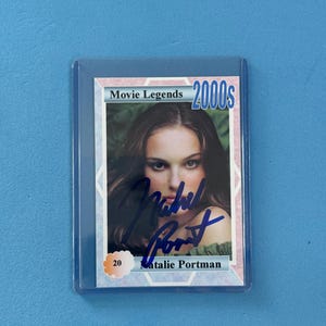 Natalie Portman signierte Sammelkarte 'Movie Legends' Sammelkarte mit COA
