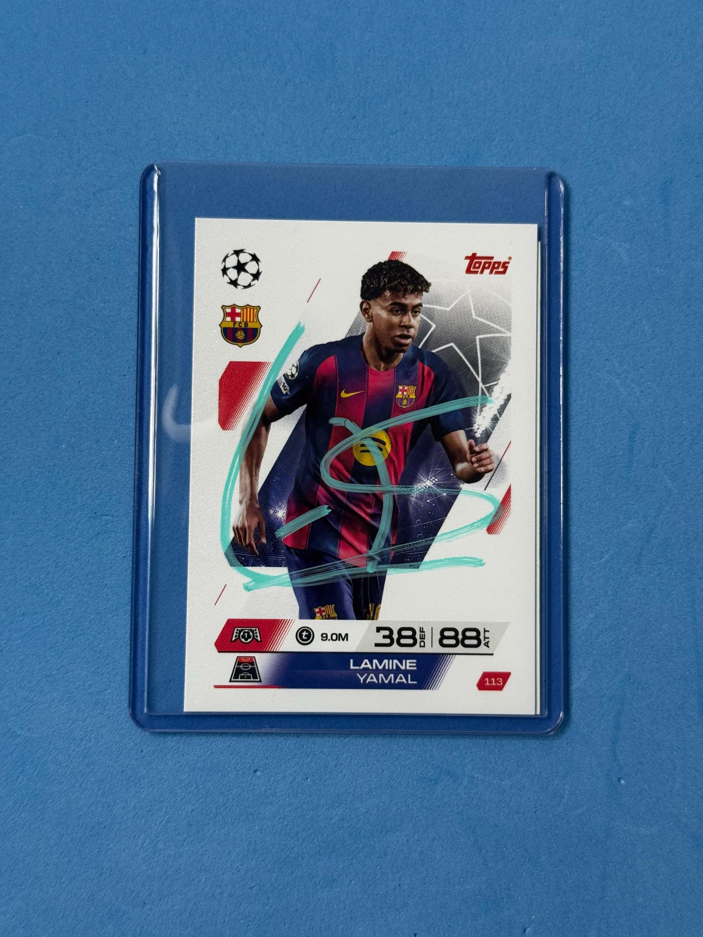 Lamine Yamal Signed Match Attax Card With COA - Etsy Lamine Yamal Signed Match Attax Card With COA - Etsy
