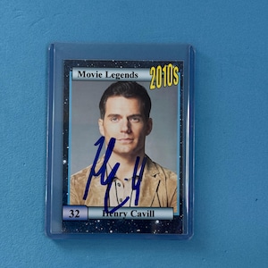 Henry Cavill signierte Sammelkarte 'Movie Legends' Sammelkarte mit COA
