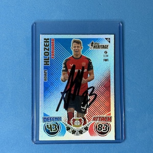 Adam Hlozek signierte Match Attax Karte mit COA