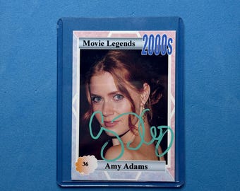 Kolekcjonerska karta kolekcjonerska „Legendy kina” z autografem Amy Adams i certyfikatem autentyczności
