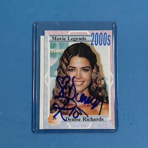 Denise Richards Signed Collectible &#39;Movie Legends&#39; Trading Card with COA