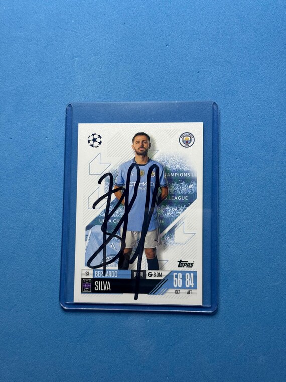 Bernardo Silva Signed Match Attax Card With COA - Etsy UK