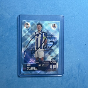 Mykel Oyarzabal signierte Match Attax Karte mit Echtheitszertifikat