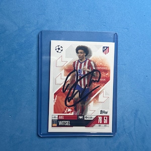 Axel Witzel signierte Match Attax Karte mit Echtheitszertifikat