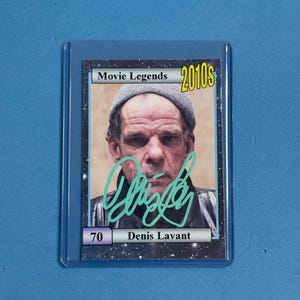 Denis Lavant signierte Sammelkarte &#39;Movie Legends&#39; Sammelkarte mit COA