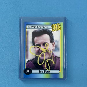 Joe Pesci signierte Sammelkarte 'Movie Legends' Sammelkarte mit COA