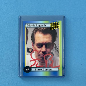 Steve Buscemi signierte Sammelkarte 'Movie Legends' Sammelkarte mit COA
