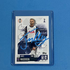 James Maddison Signed Match Attax Card with COA