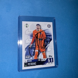 Dorde Petrovic signierte Match Attax Karte mit COA