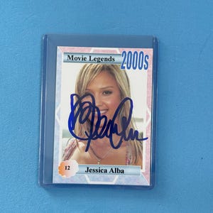 Jessica Alba signierte Sammelkarte 'Movie Legends' Sammelkarte mit COA