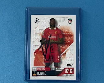 Ibrahima Konate Signed Match Attax Card with COA