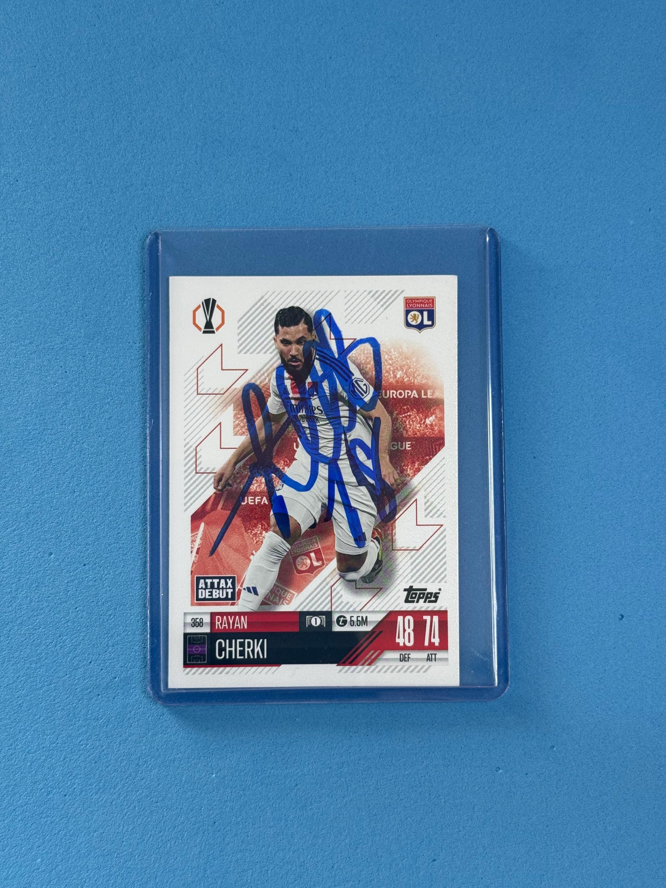 Rayan Cherki Signed Match Attax Card With COA - Etsy