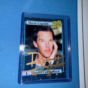 Benedict Cumberbatch signierte Sammelkarte 'Movie Legends' Sammelkarte mit COA