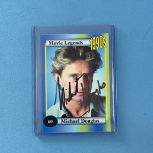 Michael Douglas signierte Sammelkarte 'Movie Legends' Sammelkarte mit COA