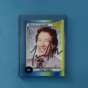 Tim Allen signierte Sammelkarte 'Movie Legends' Sammelkarte mit COA