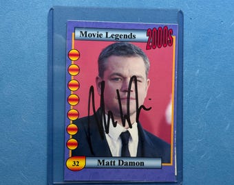 Matt Damon Autograph 2003 Jason Bourne Identity Beckett