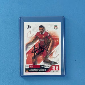 Trent Alexander Arnold signierte Match Attax Karte mit COA