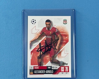 Trent Alexander Arnold Signed Match Attax Card with COA