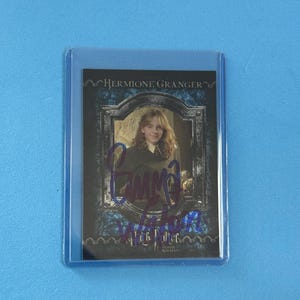 Emma Watson signierte Harry Potter Prison of Azkaban Trading Card mit Echtheitszertifikat