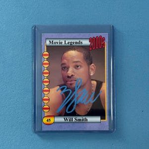 Will Smith signierte Sammelkarte 'Movie Legends' Sammelkarte mit COA