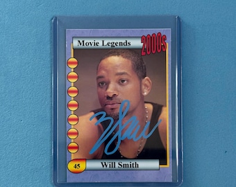 Carta collezionabile "Movie Legends" autografata da Will Smith con certificato di autenticità