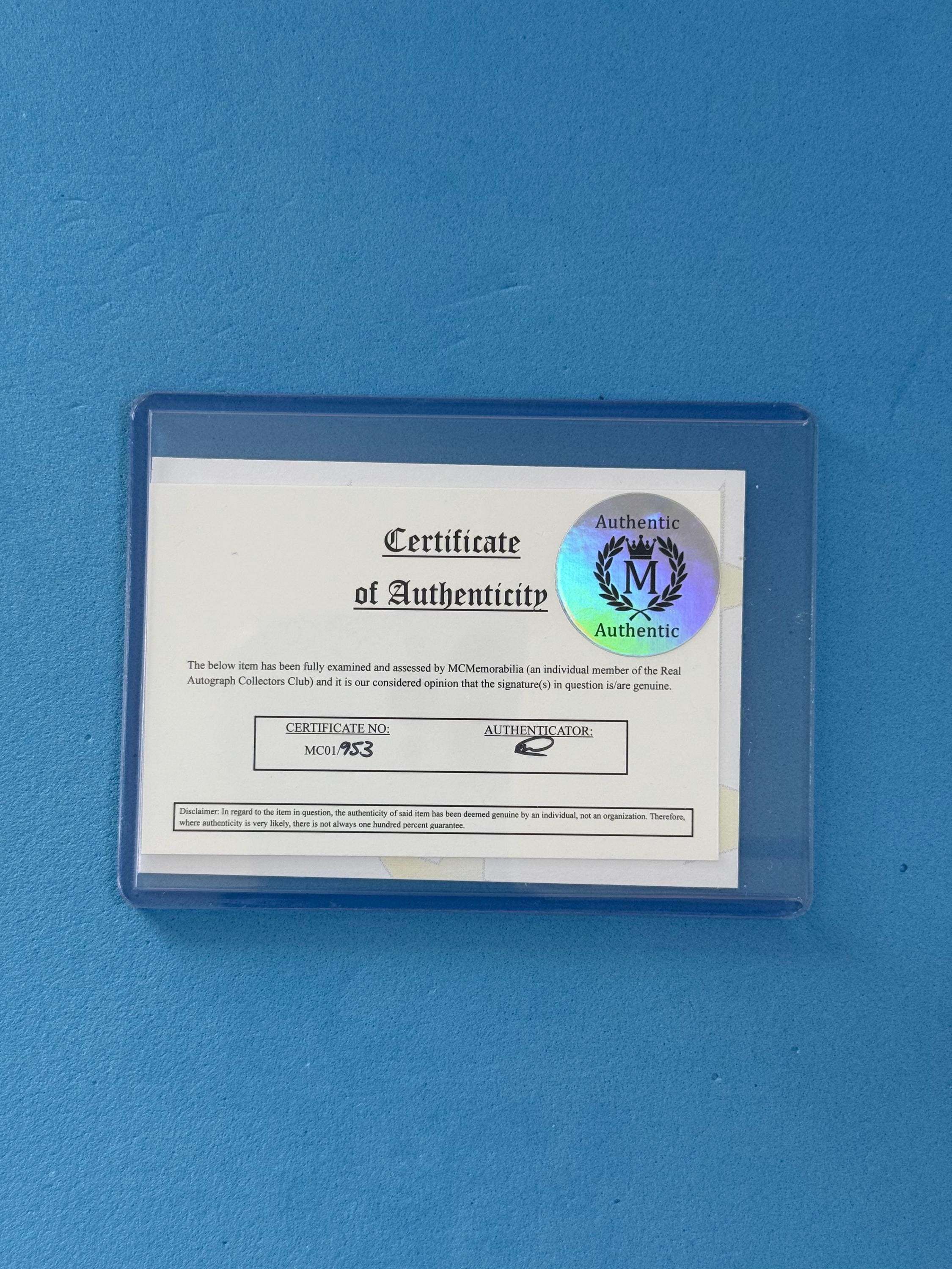 リチャード・ギア直筆サイン入りコレクターズアイテム「ムービー