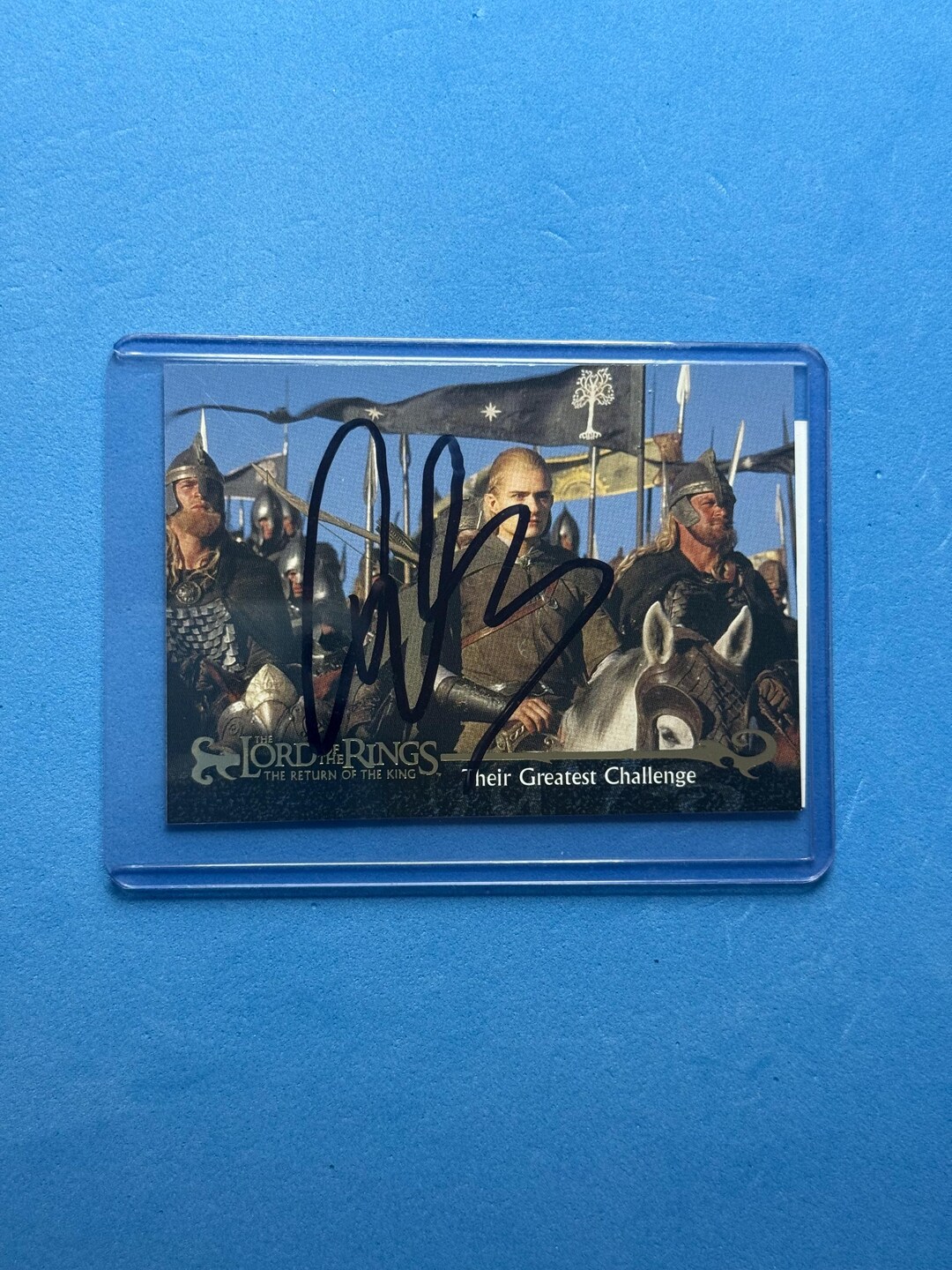 Orlando Bloom Signed Lord of the Rings Trading Card With