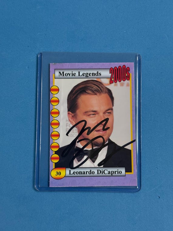 レオナルド・ディカプリオ直筆サイン入りコレクターズアイテム