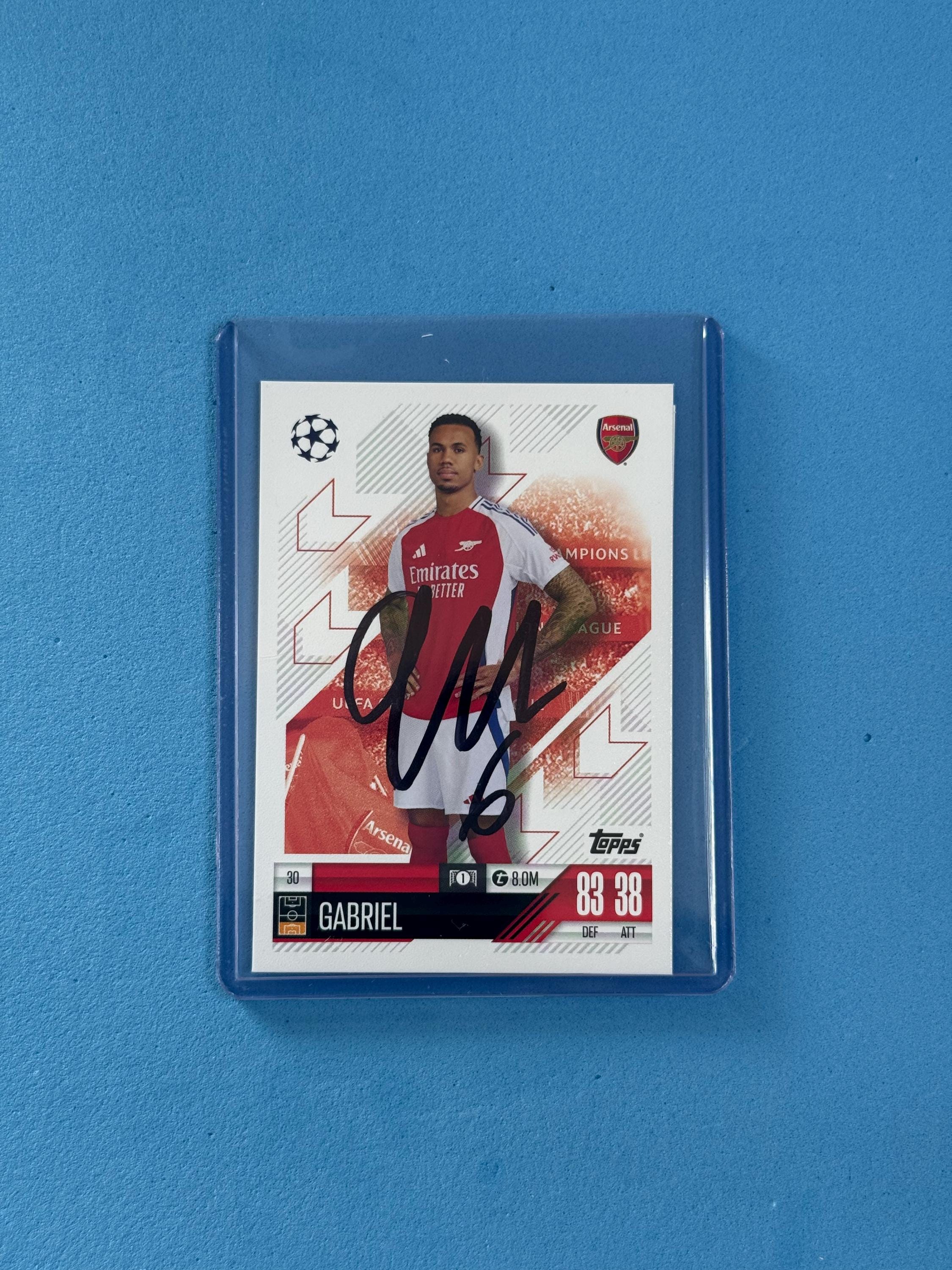 Gabriel Magalhaes Signed Match Attax Card with COA
