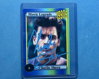 チャーリー・シーンのサイン入り11 x 14写真（ベケット認証済み
