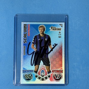 Giorgio Scalvini signierte Match Attax Karte mit COA