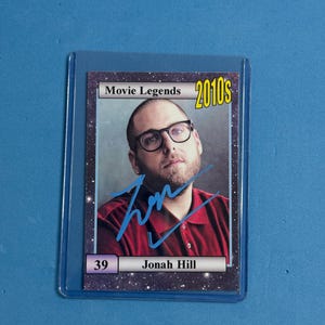 Jonah Hill Signed Collectible 'Movie Legends' Trading Card with COA