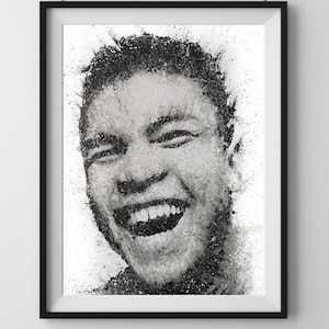 Póster A4 de la impresión artística de Muhammad Ali