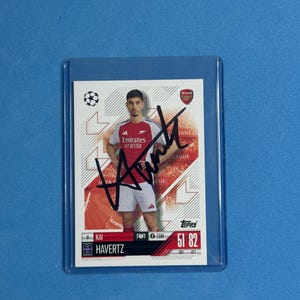 Kai Havertz signierte Match Attax Karte mit COA