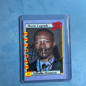 Dijon Hounsou signierte Sammlerkarte 'Movie Legends' Sammelkarte mit COA