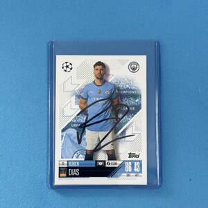 Ruben Dias signierte Match Attax Karte mit COA