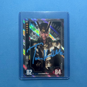 Tom Hiddleston Signed Hero Attax Card with COA