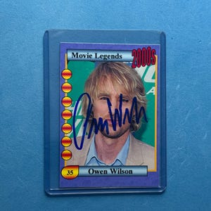 Owen Wilson Signed - Etsy