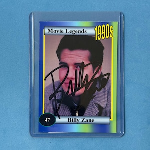 Billy Zane Signed Collectible 'Movie Legends' Trading Card with COA