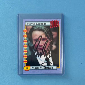 Mads Mikkelsen signierte Sammelkarte 'Movie Legends' Sammelkarte mit COA