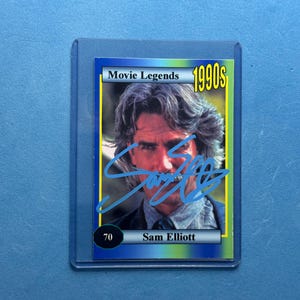 Sam Elliott Signed Collectible 'Movie Legends' Trading Card with COA