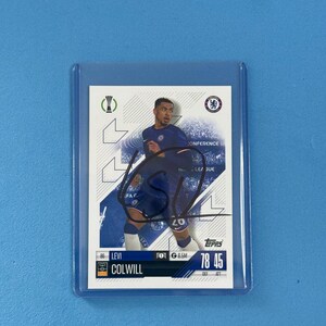 Levi Colwill signierte Match Attax Karte mit COA