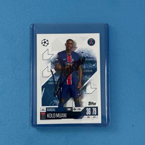Randal Kolo Muani signierte Match Attax Karte mit COA