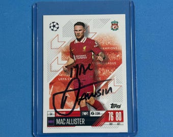 Alexis Mac Allister Signed Match Attax Card with COA