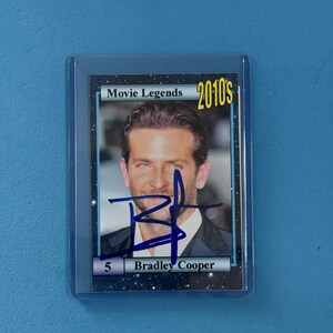 Bradley Cooper signierte Sammelkarte 'Movie Legends' Sammelkarte mit COA