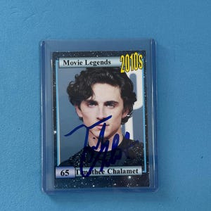 Timothee Chalamet signierte Sammelkarte 'Movie Legends' Sammelkarte mit COA