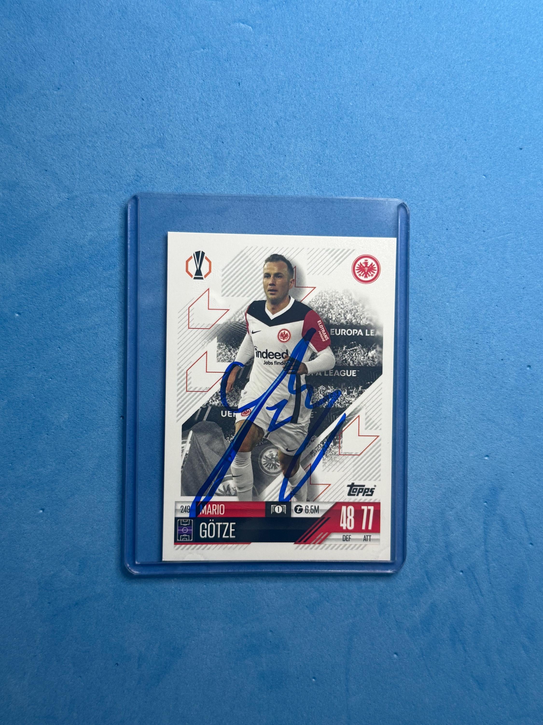 Mario Gotze Signed Match Attax Card With COA - Etsy